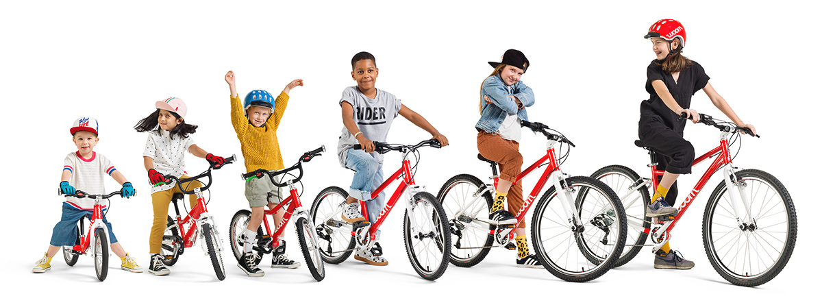woom Kinderfahrräder in verschiedenen Grössen